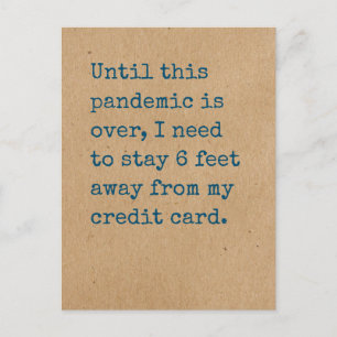 Nog 6 meter verwijderd van mijn creditcard briefkaart