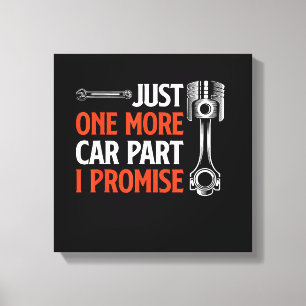 Nog één auto in mijn belofte - autoliefhebber canvas afdruk
