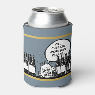 nog een biertje , koele drink cartoon blikjeskoeler