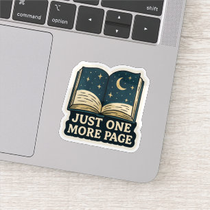 Nog één bladzijde, hemels boek sticker