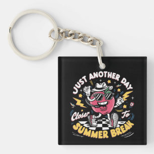 Nog een dag dichter bij de zomervakantie leraar sleutelhanger