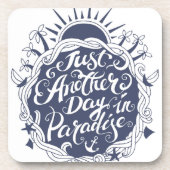 Nog een dag in het paradijs bier onderzetter (Voorkant)