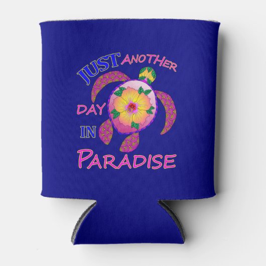 Nog een dag in het paradijs blikjeskoeler (Voorkant)