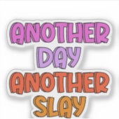 Nog een dag, nog een slak sticker (Voorkant)