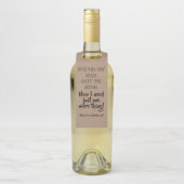 Nog één ding - Grappig bruidsmeisje voorstel Flessenhanger (Op fles)