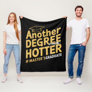 Nog een graad heter afstuderen masterdiploma fleece deken