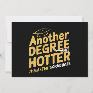 Nog een graad heter afstuderen met masterdiploma aankondiging