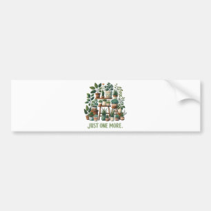Nog één grappige plant binnen bloem bumpersticker