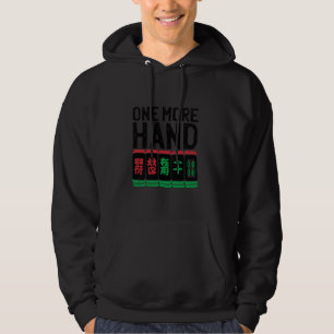Nog een hand Tegel spel Mahjong speler plooi met p Hoodie