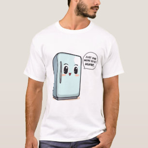 Nog één hapje – Grappig pratend koelkastontwerp T-shirt