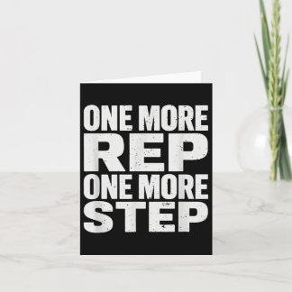 Nog één herhaling Nog één stap Workout Fitness Mot Kaart