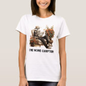 Nog een hoofdstuk Boekenliefhebber Skeleton T-shir T-shirt (Voorkant)