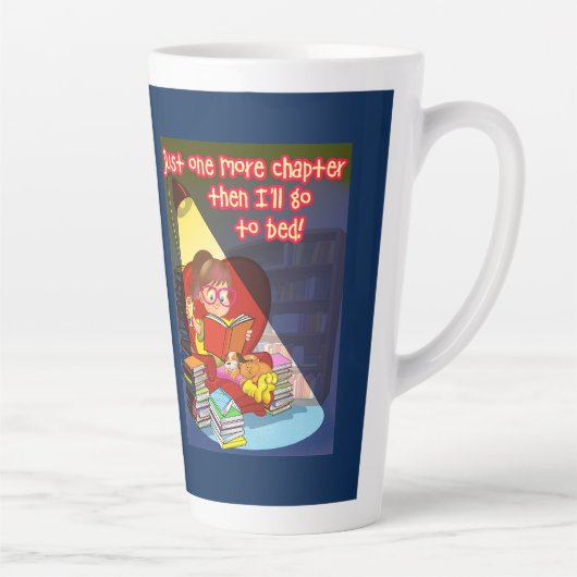 Nog een hoofdstuk dan ga ik naar bed latte mok (Rechts)