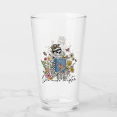 Nog een hoofdstuk Floral Skeleton Glas (Achterkant)