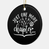 Nog één hoofdstuk. Grappig leesontwerp Keramisch Ornament (Links)