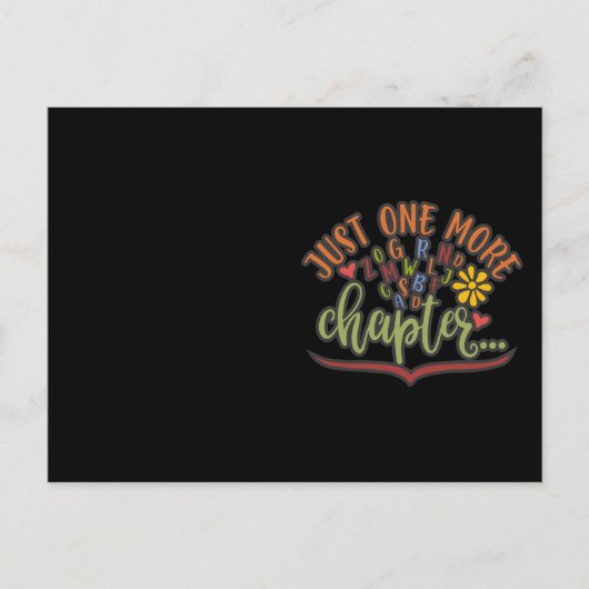 Nog één hoofdstuk. Lezen is mijn ding Briefkaart (Voorkant)
