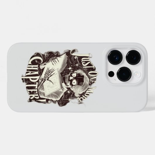 Nog een hoofdstuk Skeleton Reader grappig Case-Mate iPhone Case (Achterkant (horizontaal))