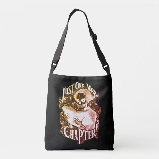 Nog een hoofdstuk Skeleton Reader grappig Crossbody Tas (Achterkant)