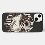 Nog een hoofdstuk Skeleton Reader grappig iPhone Hoesje (Achterkant horizontaal)