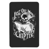 Nog een hoofdstuk Skeleton Reader grappig Magneet (Verticaal)