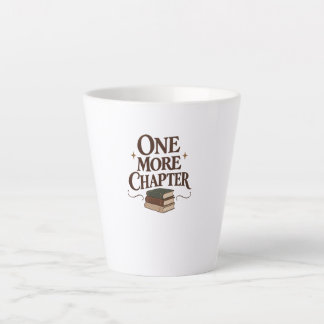 Nog één hoofdstuk - T-shirt voor boekenliefhebbers Latte Mok