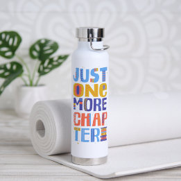 Nog Één Hoofdstuk Tumbler Kleurrijke Lettering Waterfles