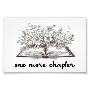 Nog een hoofdstukboek met bloemen  foto afdruk