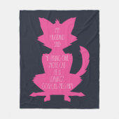 Nog een kat grappige nieuwigheid fleece deken (Voorkant)