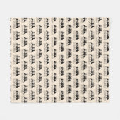 Nog één kattenouder fleece deken (Voorkant (Horizontaal))