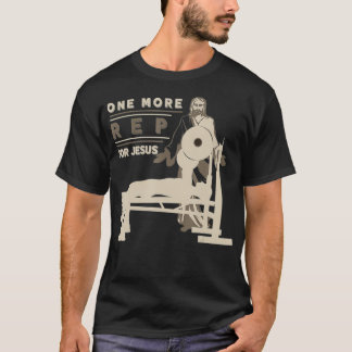 Nog één keer op Jezus Bench drukken T-shirt