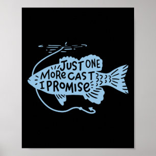 Nog Een Laatste Worp Ik Zweer Visser Geschenk Poster