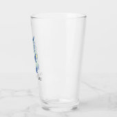 Nog een mijl Motivatie blauw tijgerbierglas Glas (Links)