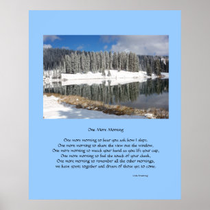 Nog een ochtend romantische poëzie Poster