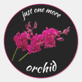 Nog één orchidee, Orchidee-liefhebber Ronde Sticker (Voorkant)