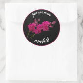 Nog één orchidee, Orchidee-liefhebber Ronde Sticker (Tas)