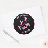 Nog één orchidee ronde sticker (Envelop)