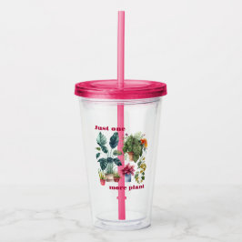 Nog één plant acryl drinkbeker