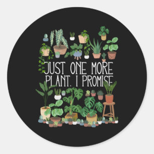 Nog één Plant dat ik beloof Ronde Sticker