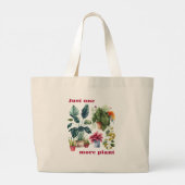 Nog één plant grote tote bag (Achterkant)
