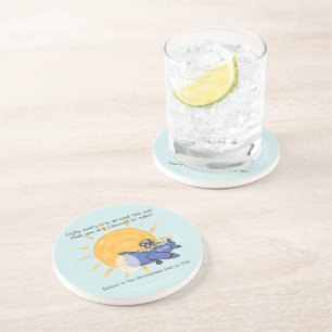 Nog een reis rond de zon zandsteen onderzetter