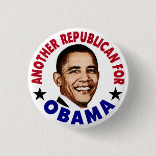 Nog een Republikein Voor Obama Knop Ronde Button 3,2 Cm