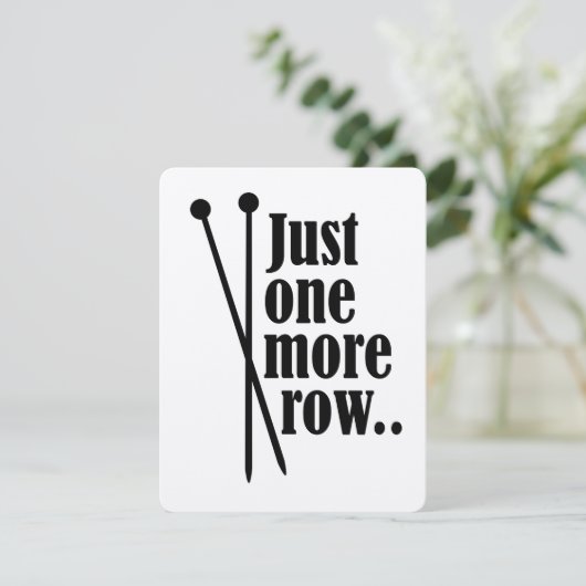 Nog één rij - kaart (Staand voorkant)