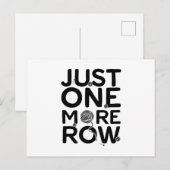 Nog een rij | Knitter Gift Briefkaart (Voorkant / Achterkant)