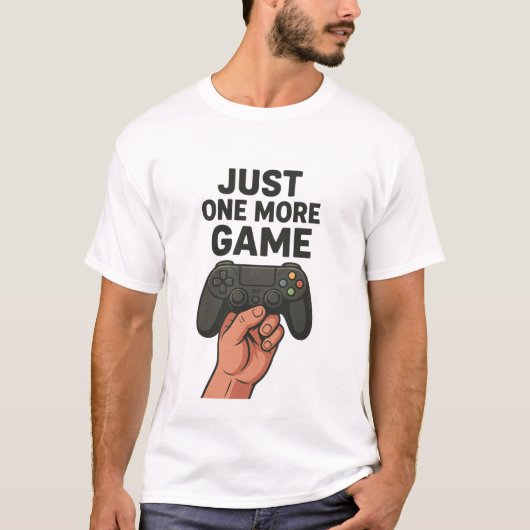 🎮 Nog één spel – Gaming Controller Art T-shirt (Voorkant)