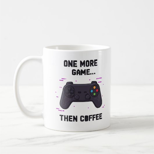 Nog één spelletje en dan koffie – Grappige gamer k Koffiemok (Links)