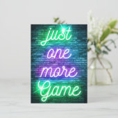 Nog één spelletje spelen kaart (Staand voorkant)