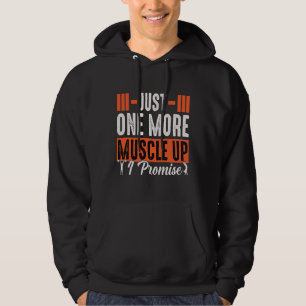 Nog één spier omhoog Belofte Fitness Bodybuilding Hoodie
