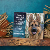 Nog een ster aan de hemel - Aangepaste herdenking  Fotoplaat (Zijkant)