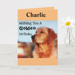 Nog een verjaardag? Golden Yaren Retriever Card Kaart