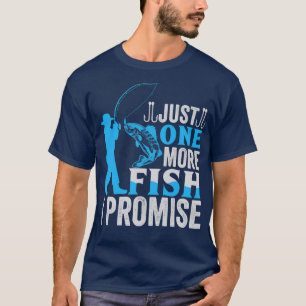 Nog één vis die ik beloof dat Funny Lovers Vist T-shirt